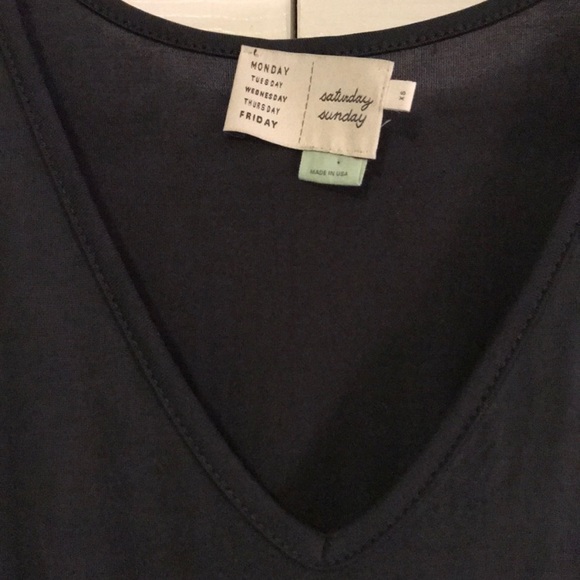 Anthropologie Navy V-Neck Eden Waisted Jumpsuit - Picture 3 of 3